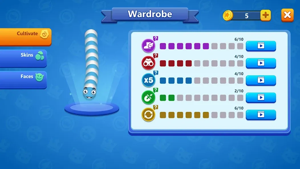 Snake War™ Hungry Worm.io Game (Снейк Вар) [МОД Все открыто] APK Android Screenshot 4