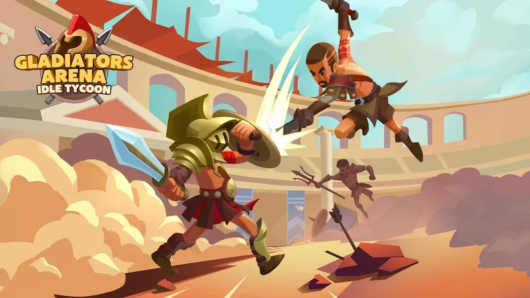 Gladiators Arena: Idle Tycoon (Гладиаторская арена) [МОД Много денег] APK Android Screenshot 1