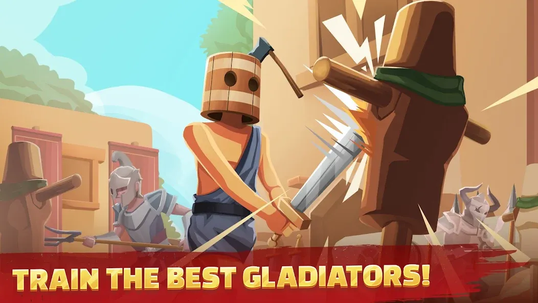 Gladiators Arena: Idle Tycoon (Гладиаторская арена) [МОД Много денег] APK Android Screenshot 2