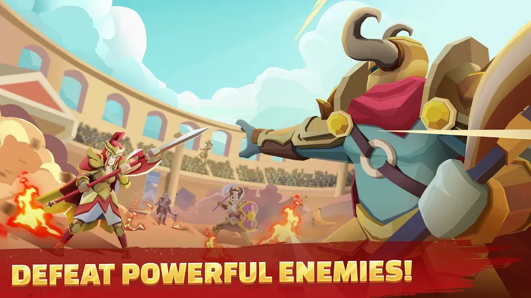 Gladiators Arena: Idle Tycoon (Гладиаторская арена) [МОД Много денег] APK Android Screenshot 3