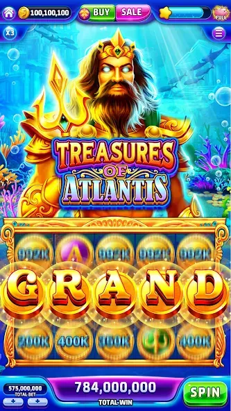 Jackpotland-Vegas Casino Slots (Джекпотлэнд) [МОД Все открыто] APK Android Screenshot 3