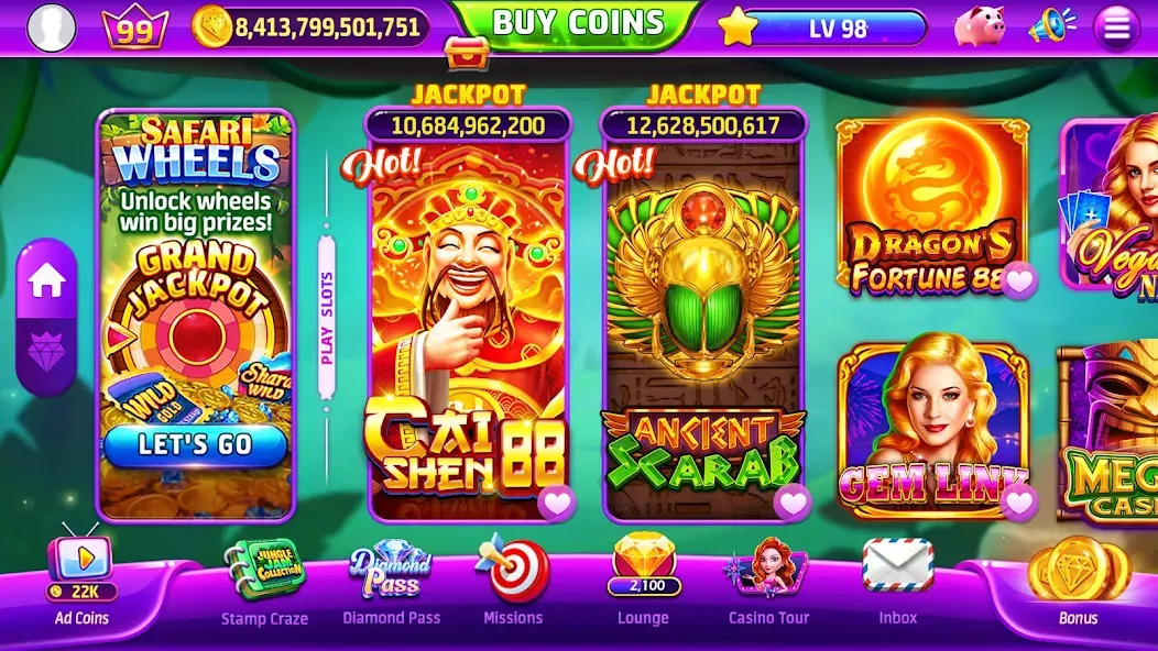 Golden Casino - Slots Games (Голден Казино) [МОД Unlocked] APK Android Screenshot 2