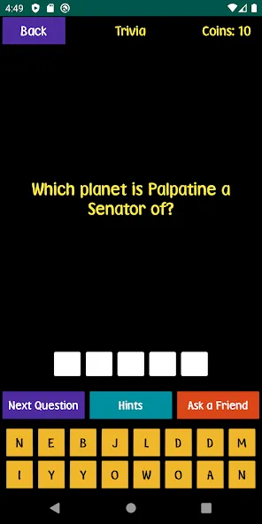 Quiz For SW Fans (Квиз для фанатов ЗВЗ) [МОД Mega Pack] APK Android Screenshot 1
