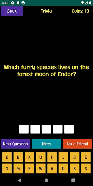 Quiz For SW Fans (Квиз для фанатов ЗВЗ) [МОД Mega Pack] APK Android Screenshot 3