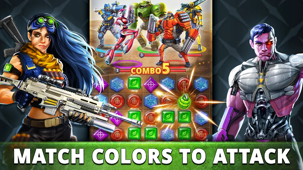 Puzzle Combat: Match-3 RPG (Пазл Комбат) [МОД Premium] APK Android Screenshot 4