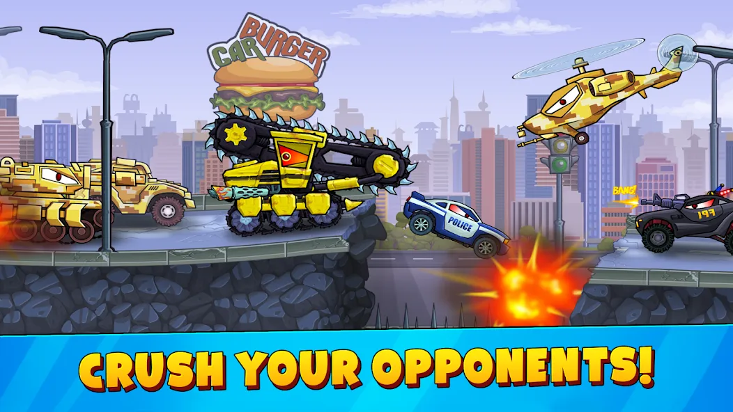 Car Eats Car 3 Hill Climb Race (Кар Ейтс Кар 3) [МОД Меню] APK Android Screenshot 5