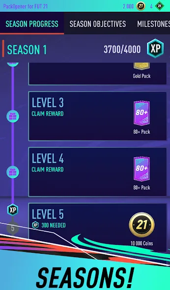 Pack Opener for FUT 21 (Пакопенер для  21) [МОД Бесконечные монеты] APK Android Screenshot 5
