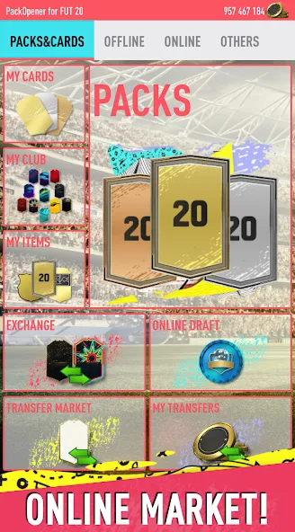Pack Opener for FUT 20 by SMOQ (Пак открыватель для  20 от ) [МОД Много денег] APK Android Screenshot 2