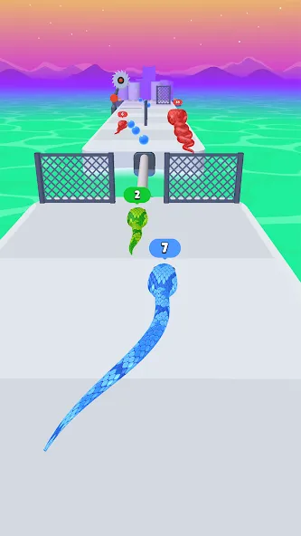 Snake Run Race・3D Running Game (Снейк Ран Рейс) [МОД Все открыто] APK Android Screenshot 2