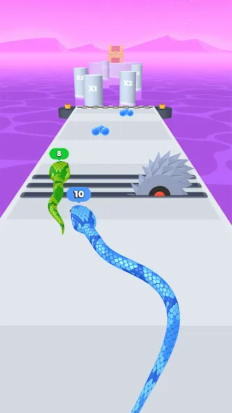 Snake Run Race・3D Running Game (Снейк Ран Рейс) [МОД Все открыто] APK Android Screenshot 3