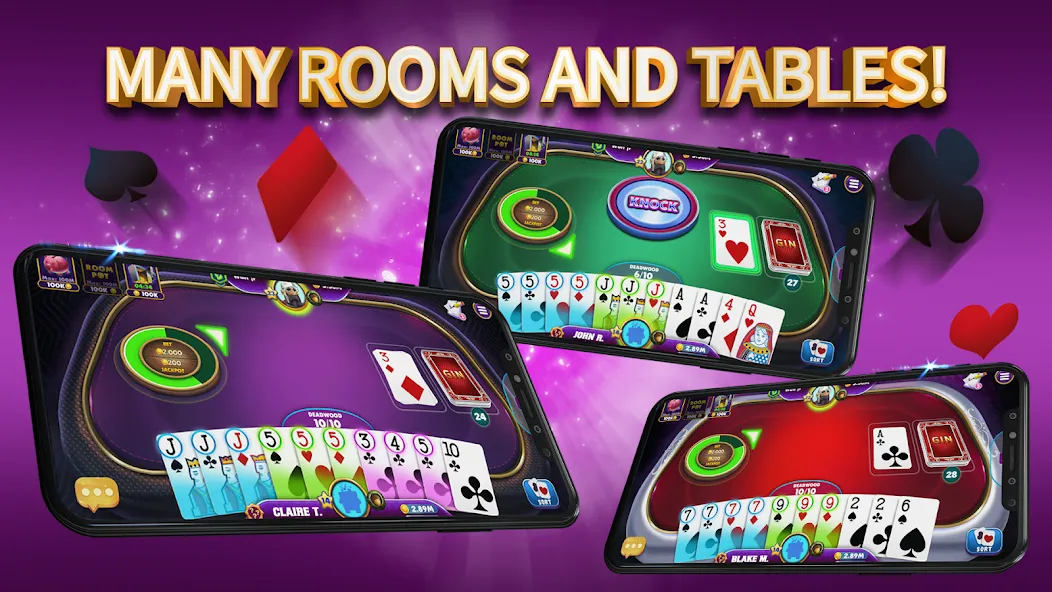Gin Rummy Elite: Online Game (Джин Рамми) [МОД Бесконечные монеты] APK Android Screenshot 3