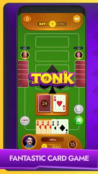 Tonk - Classic Card Game (Тонк) [МОД Unlocked] APK Android Screenshot 1