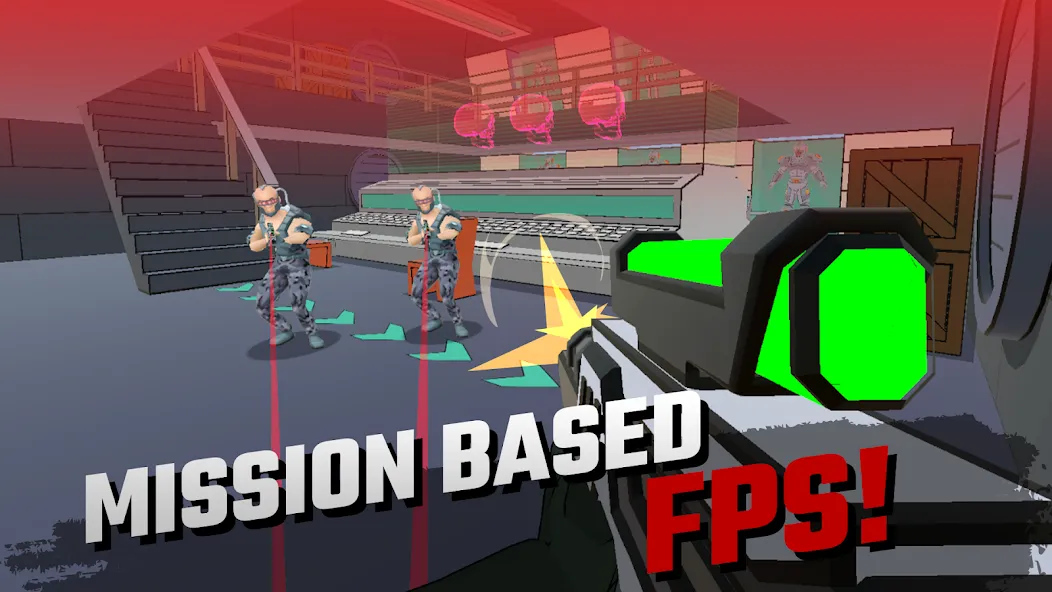 FPS Shooter game: Miss Bullet [МОД Бесконечные монеты] APK Android Screenshot 3