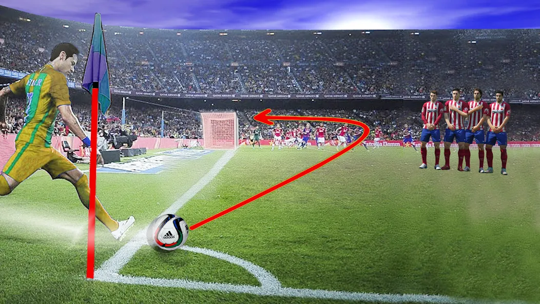 Soccer Kick Football Champion [МОД Бесконечные монеты] APK Android Screenshot 4