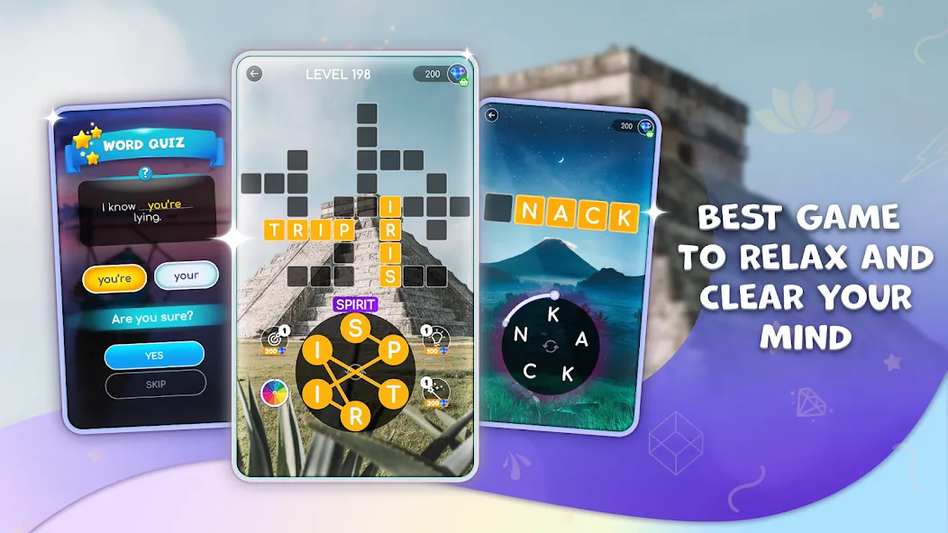 Calming Crosswords Word Puzzle [МОД Mega Pack] APK Android Screenshot 2
