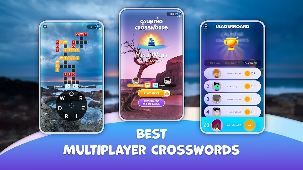 Calming Crosswords Word Puzzle [МОД Mega Pack] APK Android Screenshot 3