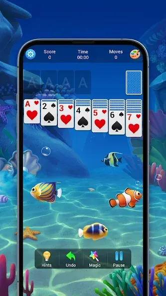 Solitaire, Klondike Card Games [МОД Много денег] APK Android Screenshot 1