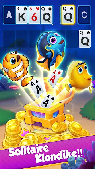 Solitaire - Klondike Card Game (Солитер) [МОД Бесконечные монеты] APK Android Screenshot 1