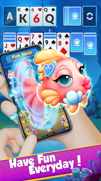 Solitaire - Klondike Card Game (Солитер) [МОД Бесконечные монеты] APK Android Screenshot 3