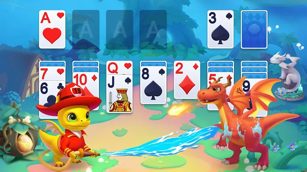 Solitaire Dragons [МОД Mega Pack] APK Android Screenshot 2