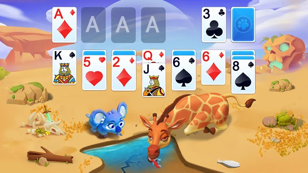 Solitaire - Wild Park [МОД Меню] APK Android Screenshot 1