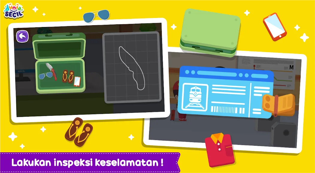 Kereta Api Dunia Secil (Керета Апи Дуниа Сесил) [МОД Бесконечные монеты] APK Android Screenshot 2