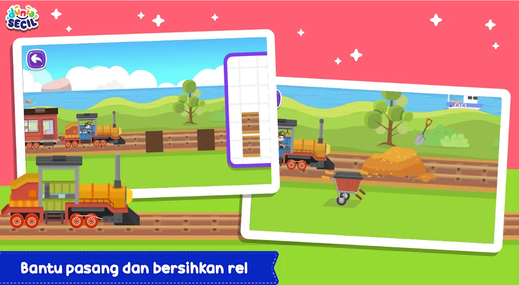 Kereta Api Dunia Secil (Керета Апи Дуниа Сесил) [МОД Бесконечные монеты] APK Android Screenshot 3