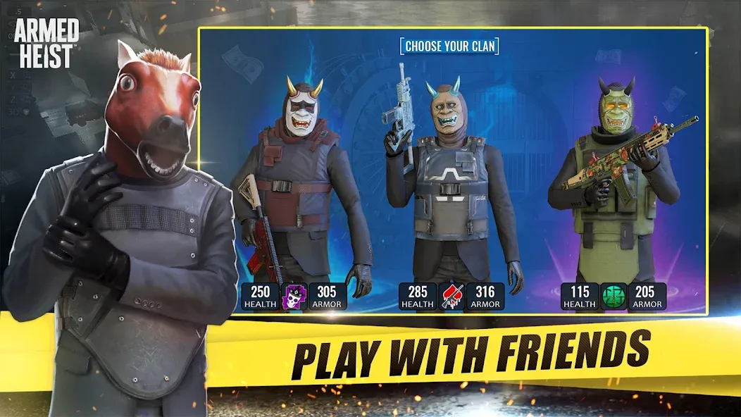 Armed Heist: Shooting gun game (Армед Хейст) [МОД Меню] APK Android Screenshot 2