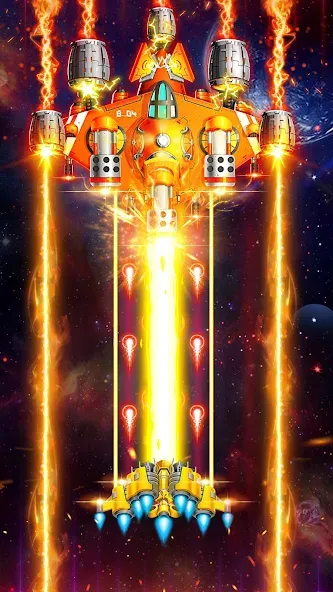 Space Shooter: Galaxy Attack (Спейс шутер) [МОД Все открыто] APK Android Screenshot 1