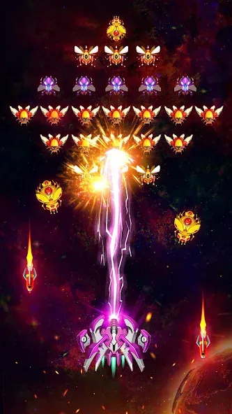 Space Shooter: Galaxy Attack (Спейс шутер) [МОД Все открыто] APK Android Screenshot 3