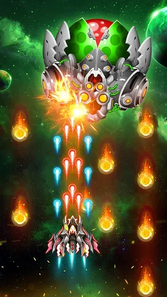 Space Shooter: Galaxy Attack (Спейс шутер) [МОД Все открыто] APK Android Screenshot 4