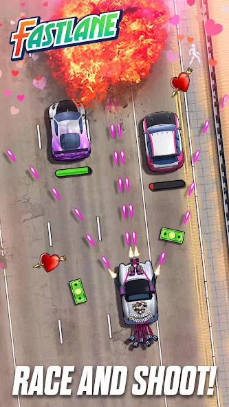 Fastlane: Road to Revenge (Фастлейн) [МОД Все открыто] APK Android Screenshot 1