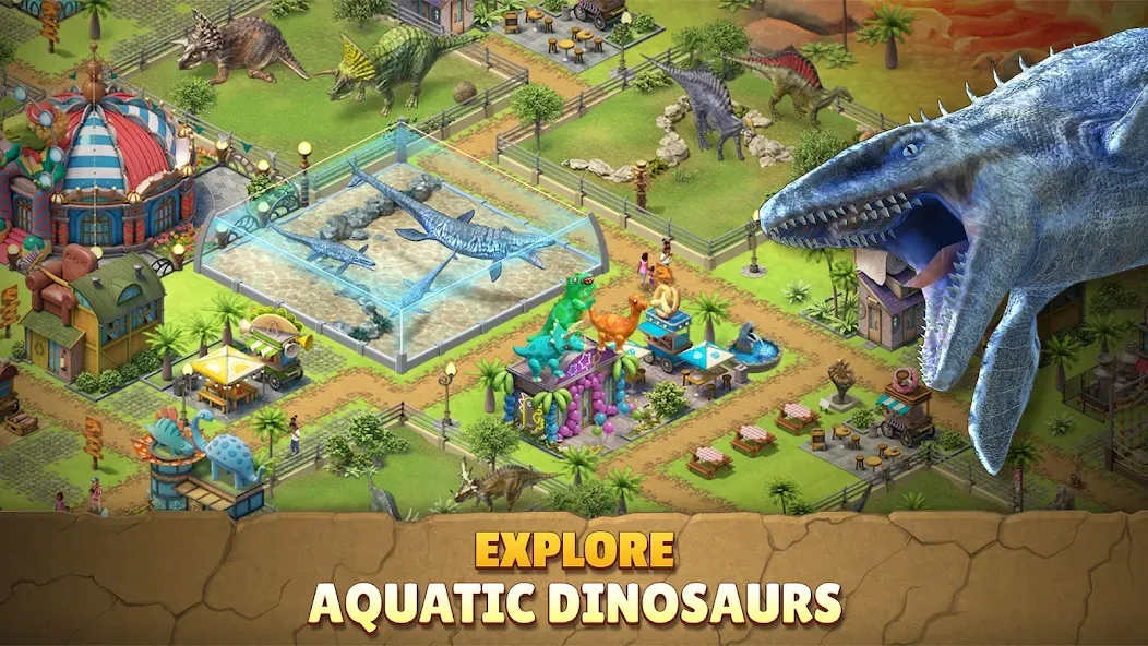 Jurassic Dinosaur: Dino Game (Динозавры юрского периода) [МОД Premium] APK Android Screenshot 3