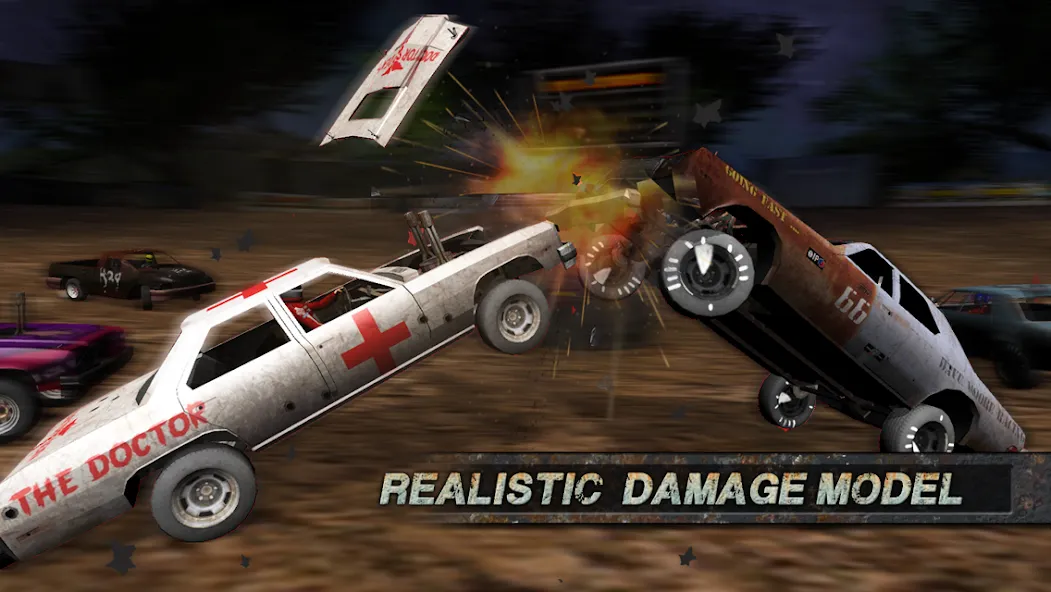 Demolition Derby: Crash Racing (Демолиция Дерби) [МОД Бесконечные монеты] APK Android Screenshot 5