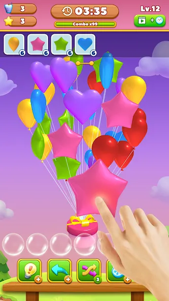 Match Triple Balloon (Матч Тройной Шарик) [МОД Mega Pack] APK Android Screenshot 1