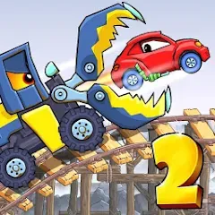 Car Eats Car 2 - Racing Game (Кар Еатс Кар 2) [МОД Бесконечные монеты] APK Android