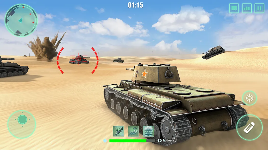 World Tanks War: Offline Games (Танковые военные машины Блиц) [МОД Бесконечные монеты] APK Android Screenshot 2