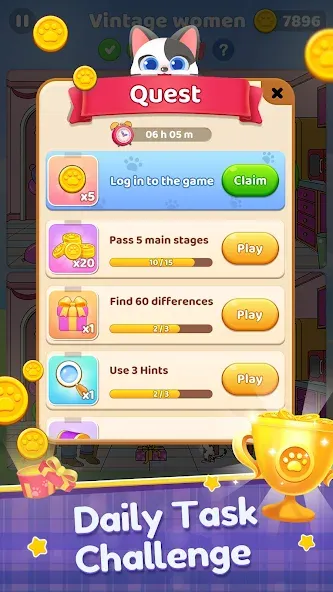 Find Differences: Spot Fun [МОД Много денег] APK Android Screenshot 4