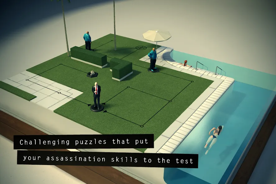 Hitman GO (Хитман ГО) [МОД Все открыто] APK Android Screenshot 2