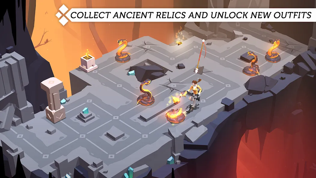 Lara Croft GO (Лара Крофт ГО) [МОД Mega Pack] APK Android Screenshot 5