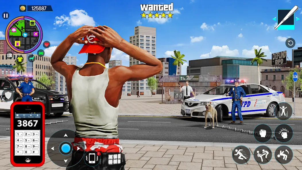 Gangster Mafia City Crime Game [МОД Mega Pack] APK Android Screenshot 1
