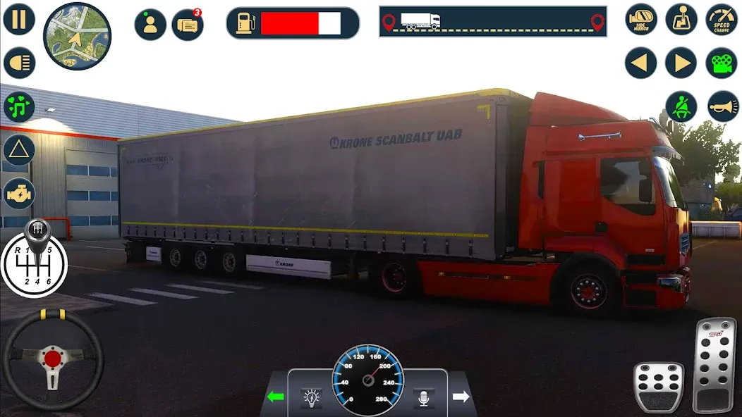 Euro Cargo Truck Simulator 3D [МОД Unlocked] APK Android Screenshot 1