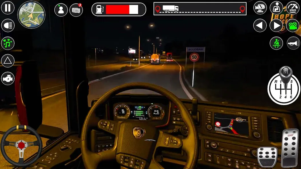 Euro Cargo Truck Simulator 3D [МОД Unlocked] APK Android Screenshot 2