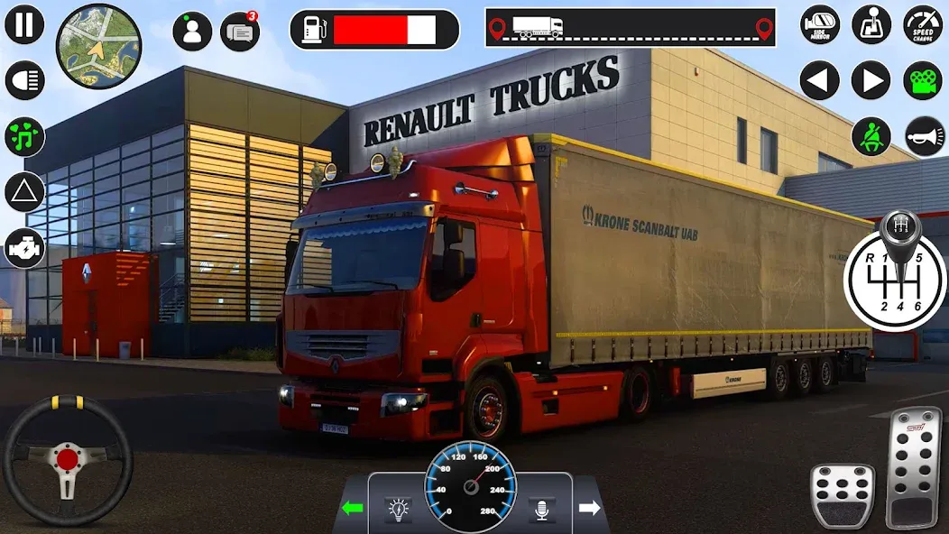Euro Cargo Truck Simulator 3D [МОД Unlocked] APK Android Screenshot 3