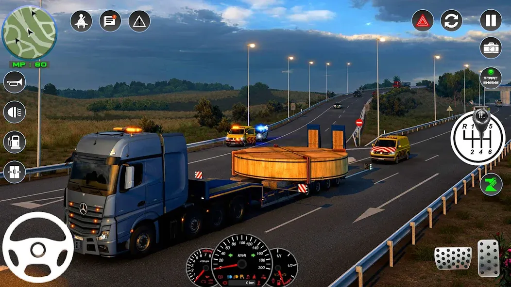Euro Cargo Truck Simulator 3D [МОД Unlocked] APK Android Screenshot 4