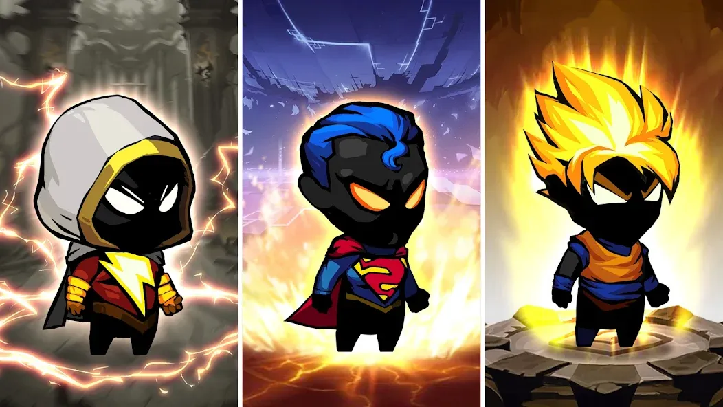 Stickman Survivor: RPG Games (Стикман Сурвайвал) [МОД Unlocked] APK Android Screenshot 2