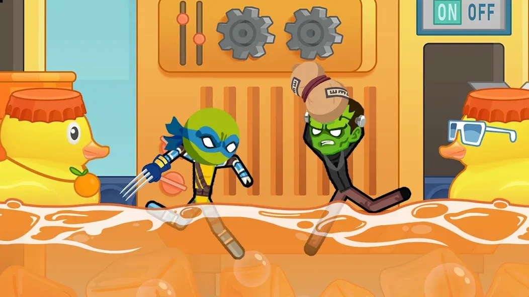 Stick Hero Fight Clash (Стикмен Герой) [МОД Unlocked] APK Android Screenshot 3