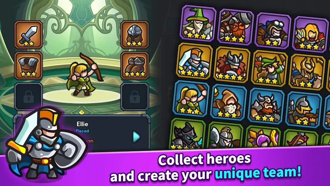Idle Kingdom Defense (Айдл Кингдом Дефенс) [МОД Много денег] APK Android Screenshot 2
