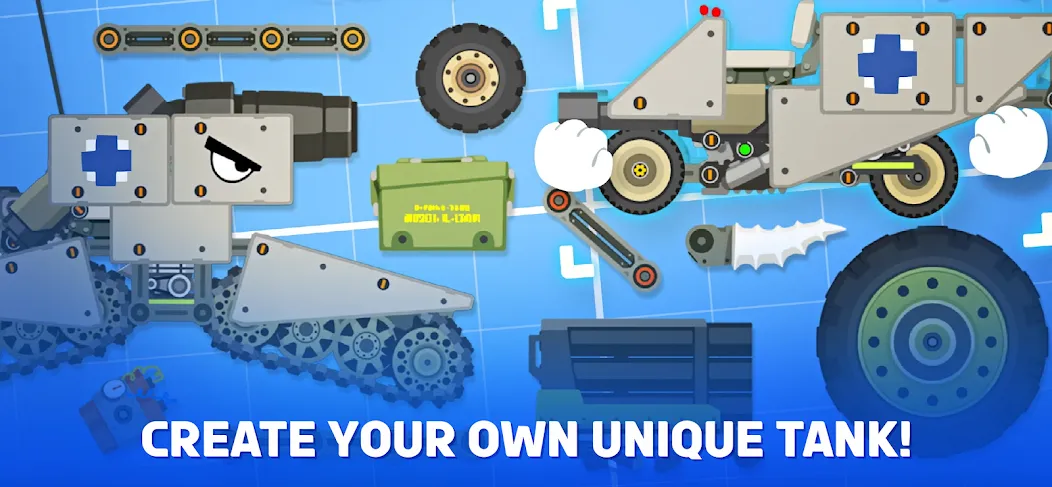 Super Tank Rumble [МОД Бесконечные монеты] APK Android Screenshot 1