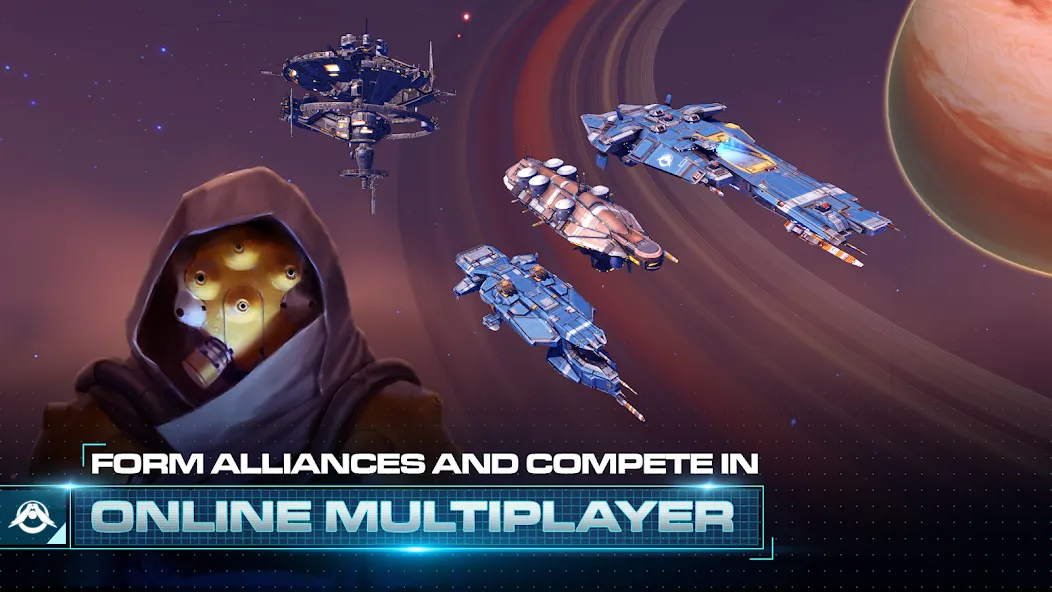 Homeworld Mobile: Sci-Fi MMO (Хоумворлд Мобаил) [МОД Бесконечные монеты] APK Android Screenshot 4